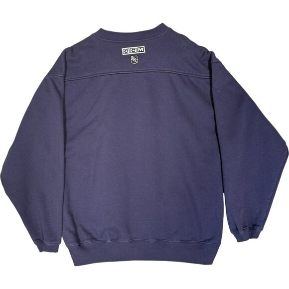 NHL Toronto Maple Leafs Blue Sweatshirt Heavyweight Crewneck Spell out Hockey - Picture 2 of 10